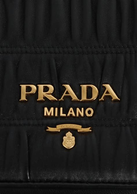 large prada diagramme shoulder bag|Prada nappa gaufre shoulder bag.